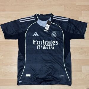 Adidas Black and White Real Madrid Jersey #10 Mbappe
